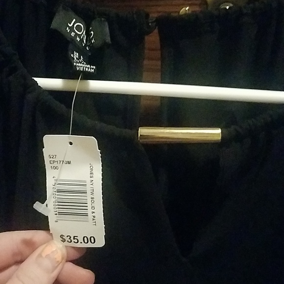 Black dress top size L - Picture 3 of 3